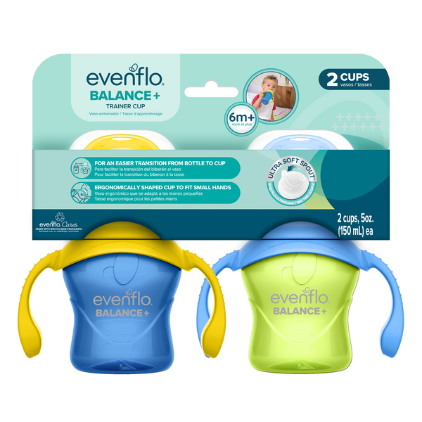 evenflo advanced transitions Balance Trainer Cups Blue / Green 5oz
