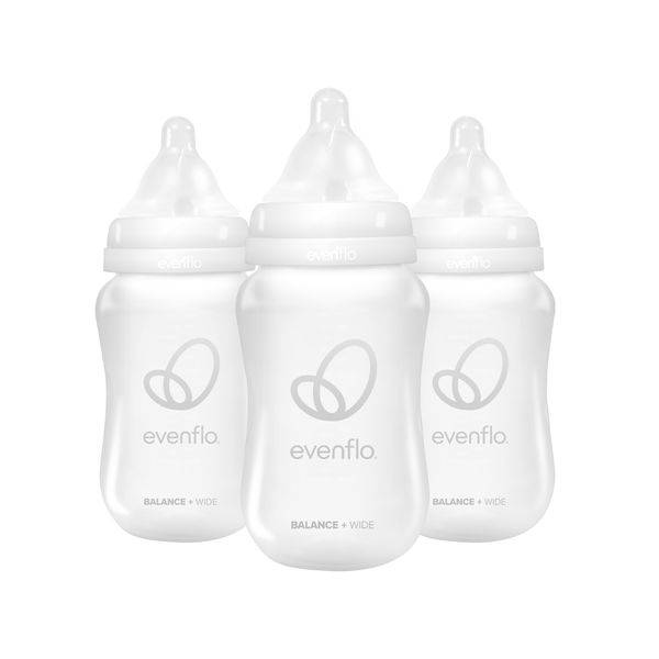 Evenflo Balance Plus 3-Pack Wide Neck Bottles, 9 oz