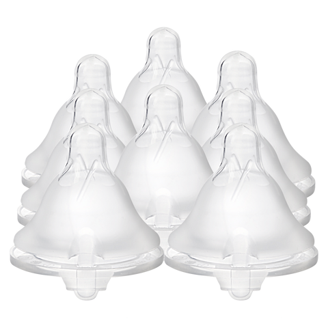Balance + Standard Neck Baby Bottle Nipple (Fast Flow/X-Cut, 8 Months+, 6pk)