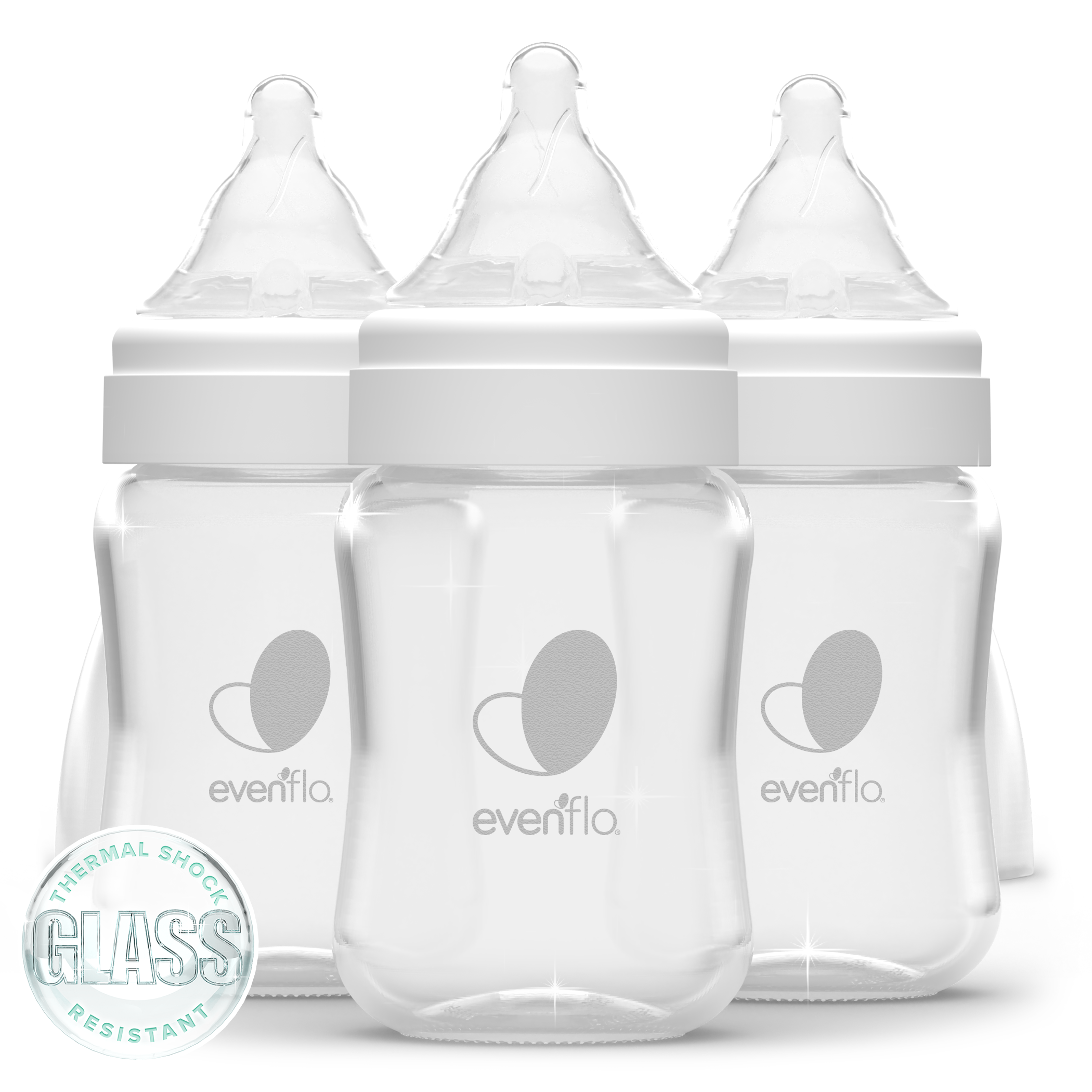 Evenflo Balance + Wide Glass Baby Bottles