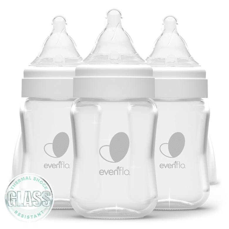 Evenflo Balance + Bottles - GLASS, WIDE Neck