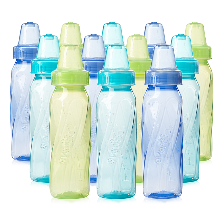 evenflo 2 oz bottle Classic Baby Bottles, Spring, Plastic 8oz 12pk