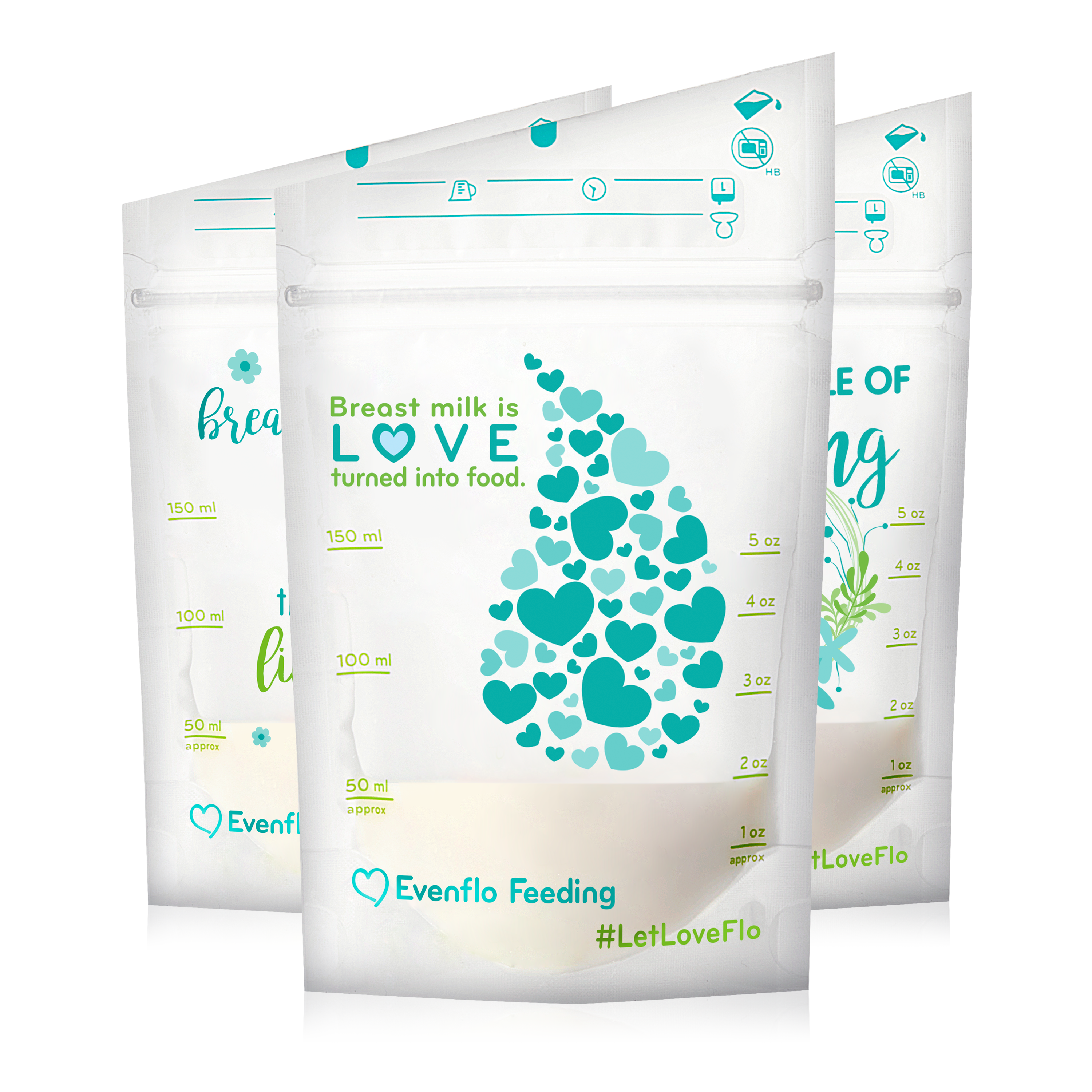Evenflo Advanced Breast Milk Storage Bags 5oz, 100ct : Target