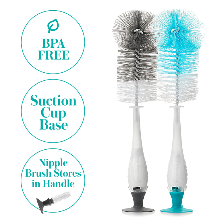 Happy Date Scrub Brushes for Cleaning Shower,Stiff Bristles Brush