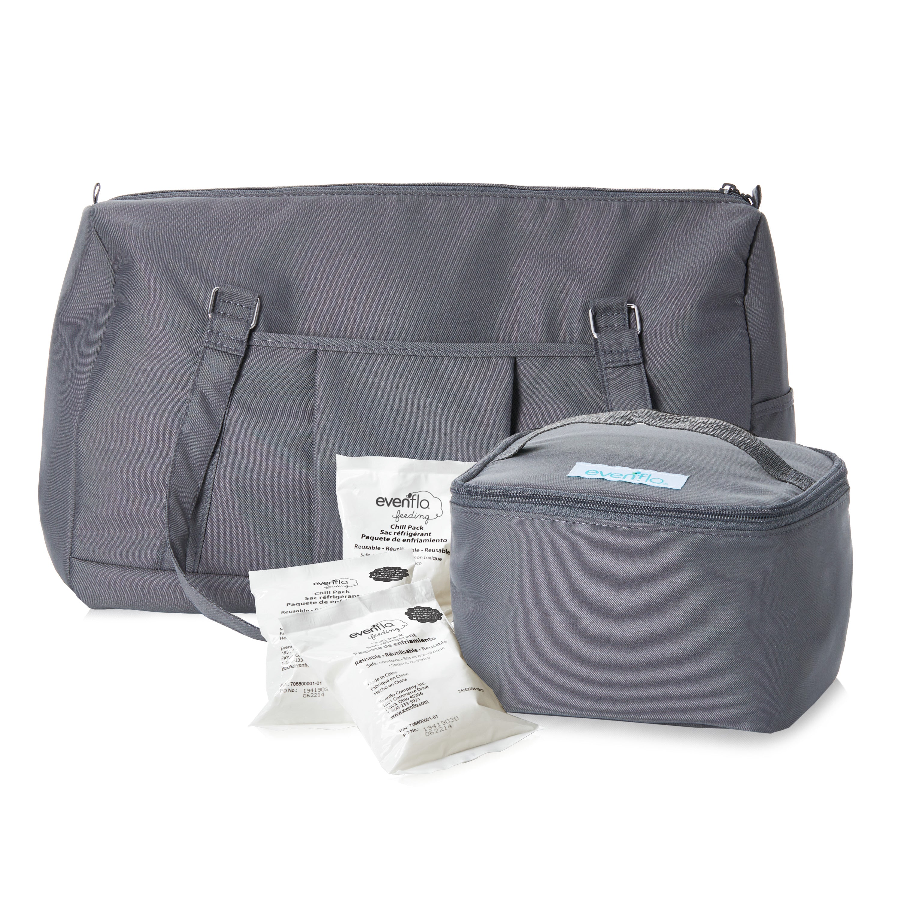 Evenflo Insulated Cooler Bag Accessory Kit with Breast Milk Collection Baby  Bottle and Ice Packs – Evenflo Feeding